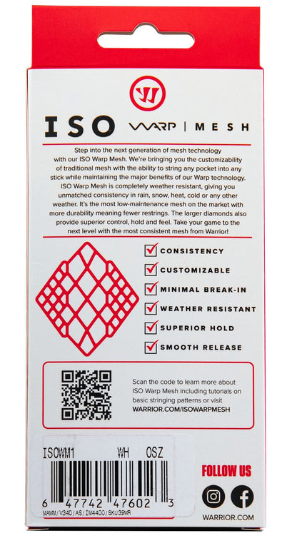 Warrior ISO Warp mesh